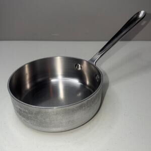 All Clad Stainless Steel 6.5" Saucier Saucepan Approximately 1 qt. NO LID